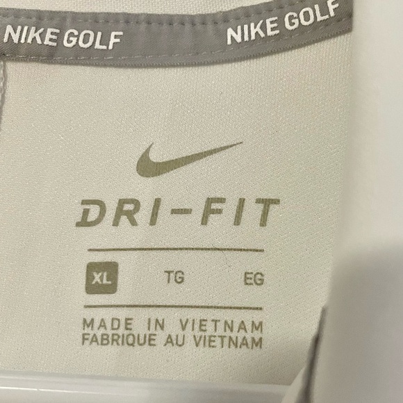 Nike Golf Girl White Dri-Fit Polo Shirt, Size XL - Picture 3 of 4